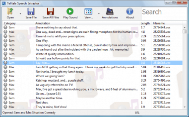 TelltaleSpeechExtractor TelltaleSpeechExtractor