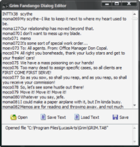 Grim Fandango Dialog Editor